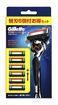P&G ジレット プログライド マニュアル 5Bホルダー付 (本体＋替刃6個付) 髭剃り カミソリ　【P＆G】のサムネイル
