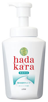ライオン ハダカラ ボディソープ 泡で出てくるタイプ クリーミーソープの香り 本体 (550mL) hadakara