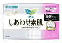 花王 ロリエ しあわせ素肌 消臭プラス 多い昼〜ふつうの日用 20.5cm 羽つき (22個) 生理用ナプキン　【医薬部外品】