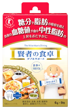 大塚製薬 賢者の食卓 ダブルサポート (6g×9包) スティックタイプ 食物繊維 特定保健用食品 トクホ ※軽減税率対象商品 大塚製薬 賢者の食卓 ダブルサポート (6g×9包) スティックタイプ 食物繊維 特定保健用食品 トクホ ※軽減税率対象商品
