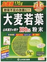 山本漢方 大麦若葉粉末100％ 計量タイプ お徳用 (85g×2袋) 青汁　※軽減税率対象商品