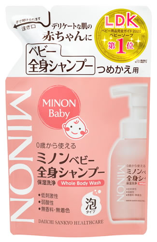 第一三共ヘルスケア ミノン ベビー全身シャンプー つめかえ用 (300mL) 詰め替え用 ベビー用ボディシャンプー ベビーソープ