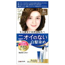 【特売】　ダリヤ サロン ド プロ 無香料ヘアカラー 早染めクリーム 白髪用 4B やや深みのあるベージュブラウン (1セット) 白髪染め　【医薬部外品】