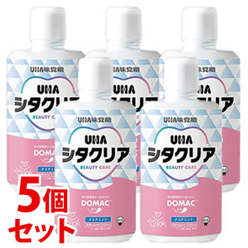 《セット販売》　UHA味覚糖 シタクリア 液体はみがき クリアミント (500mL)×5個セット 液体歯磨き 液体ハミガキ　【送料無料】　【smtb-s】