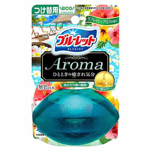 小林製薬 液体ブルーレット おくだけ アロマ つけかえ用 リフレッシュアロマの香り (70mL) 付け替え用 トイレ用合成洗剤