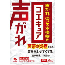 【第2類医薬品】小林製薬 コエキュア (6包) 漢方製剤 響声破笛丸 きょうせいはてきがん