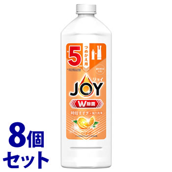 リニューアルに伴いパッケージ・内容等予告なく変更する場合がございます。予めご了承ください。 商品名称 《セット販売》　除菌ジョイコンパクト　オレンジの香り　特大　詰替用 内容量 670ml×8個 特徴 食器用洗剤三大汚れも一発洗浄の食器用洗剤** ヌメヌメプラスチック容器 ギトギトフライパン こびりつき鍋2つの除菌成分でスポンジ除菌約5回分 ※1回分を通常ボトル内容量170mLの約8分目と設定逆さボトルにも！ **三大汚れはプラスチック容器・フライパン・鍋についた食べ物汚れを指します。汚れの度合いにより、汚れ落ちの程度は異なります。長時間にわたって焼き付いた汚れなどは落ちない場合があります。　 区分 台所用洗剤、食器用洗剤/原産国　日本 保管及び取扱い上の注意（免責） ●商品を使用する前に、ラベル、警告、指示を読んでからご使用下さい。 注意事項 ●飲み物ではありません。子供の手の届くところに置かない。●認知症の方等の誤飲を防ぐ為、置き場所に注意する。●用途外使用不可。●使用後は水で手をよく洗い、お肌のお手入れを。●荒れ性の方や長時間使用時、原液をスポンジ等に含ませ使う時は炊事用手袋を使う。●流水の場合、食器及び調理用具は5秒以上、ため水の場合は水をかえ2回以上すすぐ。●窒息の原因になる可能性がありますので、容器キャップは常に固く締め、お子様が誤って口に入れないようにしてください。●応急処置: 目に入った場合はこすらず、ただちに多量の水でよく洗い、医師に相談する。●万一飲み込んだ場合は無理に吐かずに口をすすぎ、水を飲む等の処置をし、異常が続く場合は医師に相談する。◆本品記載の使用法・使用上の注意をよくお読みの上ご使用下さい。 お問合せ先 P＆Gジャパン合同会社　神戸市中央区小野柄通7-1-18TEL:0120-118226 広告文責 株式会社ツルハグループマーチャンダイジングカスタマーセンター　0852-53-0680 JANコード：4987176118783