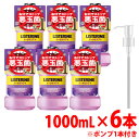 【当日発送】 【数量限定】 《ケース》 JNTLコンシューマーヘルス 薬用リステリン トータルケア プラス (1000mL×6本) ポンプ1本付き 液体歯磨 ハミガキ 【医薬部外品】 【送料無料】 【smtb-s】(4)