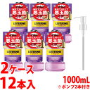 【当日発送】 【数量限定】 《2ケースセット》 JNTLコンシューマーヘルス 薬用リステリン トータルケア プラス (1000mL×6本)×2ケース ポンプ2本付き 液体歯磨 ハミガキ 【医薬部外品】 【送料無料】 【smtb-s】(4)