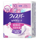 P&G ウィスパー 1枚2役Wガード 10cc (38枚) 19cm 吸水ナプキン 軽失禁ライナー さわやかな香り 【P&G】