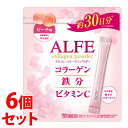 《セット販売》 大正製薬 アルフェ コラーゲンパウダー ピーチ味 (30袋)×6個セット 栄養機能食品 ビタミンB2 ビタミンB6 ビタミンC ALFE ※軽減税率対象商品