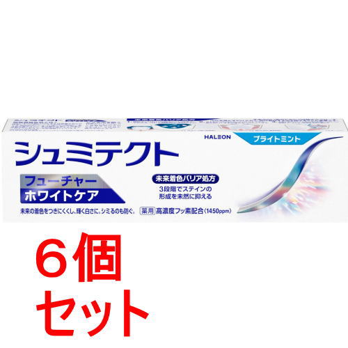 《セット販売》 Haleonジャパン シュミテクト フューチャーホワイトケア ブライトミント〈1450ppm〉 80g×6セット【医薬部外品】歯磨剤 知覚過敏 《セット販売》 Haleonジャパン シュミテクト フューチャーホワイトケア ブライトミント〈1450ppm〉 80g×6セット【医薬部外品】歯磨剤 知覚過敏