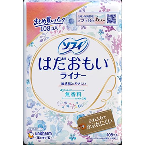 ユニ・チャーム ソフィはだおもいライナー無香料108枚