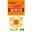 製品特徴 ユビテンSの主成分ユビデカレノンは，からだの中にもともと存在する補酵素のひとつで，栄養素からエネルギーをつくる時にビタミンB群とともに働きます。 心臓は一生休まず働いており，特にたくさんのエネルギーを必要とします。ユビデカレノンが減少すると，心筋の活動に必要なエネルギーが不足して，心臓のポンプ力が低下します。 ユビテンSは，低下した心筋のエネルギー産生を高めて，血液の送り出しをよくし，「動悸，息切れ，むくみ」を緩和します。 使用上の注意 　■してはいけないこと（守らないと現在の症状が悪化したり副作用が起こりやすくなる） 1．次の人は服用しないでください 　15歳未満の小児 2．本剤を服用している間は，次の医薬品を服用しないでください 　強心薬等 　■相談すること 1．次の人は服用前に医師又は薬剤師に相談してください 　（1）医師の治療又は指示を受けている人 　（2）心臓の病気で医師の治療又は指示を受けている人 　（3）妊婦又は妊娠していると思われる人 2．高血圧症，呼吸器の病気，腎臓の病気，甲状腺の病気，貧血などによっても，「動悸，息切れ，むくみ」等の症状が起こることがありますので，これらの持病のある人は，服用前に医師又は薬剤師に相談してください 3．次の場合は，直ちに服用を中止し，この説明文書をもって医師又は薬剤師に相談してください。 　服用後，次の症状があらわれた場合 ［関係部位：症状］ 皮ふ：発疹，かゆみ 消化器：胃部不快感，食欲不振，吐気 4．次の症状があらわれることがあるので，このような症状の継続又は増強がみられた場合には，服用を中止し，医師又は薬剤師に相談してください 　下痢 5．本剤の服用により，症状が消失した場合には，いったん服用を中止し，医師又は薬剤師に相談してください 6．本剤を服用して，症状が服用前より悪くなった場合（動悸やむくみが生じた場合等）は，服用を中止して，医師に相談してください 効能・効果 軽度な心疾患により，日常生活の身体活動を少し越えた時に起こる次の症状の緩和：動悸，息切れ，むくみ ただし，これらの症状について，2週間ほど使用しても改善がみられない場合は，医師又は薬剤師に相談すること 用法・用量 次の量を食後に水またはお湯で服用してください。 ［年齢：1回量：1日服用回数］ 成人（15歳以上）：1錠：3回 小児（15歳未満）：服用しないこと 成分・分量（3錠）中 　 成分 分量 ユビデカレノン 30mg 酢酸d-α-トコフェロール 10mg ニコチン酸アミド 20mg リボフラビン 6mg 添加物としてタルク，炭酸カルシウム，トウモロコシデンプン，乳糖，ヒドロキシプロピルセルロース，カルナウバロウ，酸化チタン，三二酸化鉄，ステアリン酸，セラック，二酸化ケイ素，白糖，プルラン，ポビドン，マクロゴール，無水ケイ酸を含有する 保管及び取扱い上の注意 1．直射日光の当たらない湿気の少ない涼しい所に保管してください。 2．小児の手の届かない所に保管してください。 3．他の容器に入れ替えないでください。また，本容器内に他の薬剤等を入れないでください。（誤用の原因になったり品質が変わります。） 4．使用期限をすぎた製品は使用しないでください。 5．90錠包装は，次のことに注意してください。 　（1）容器内に乾燥剤が入っています。服用しないでください。 　（2）使用期限内であっても一度容器のキャップを開けた後は，品質保持の点から6カ月以内に使用してください。箱の内ブタの「開封年月日」欄に，開封日を記入してください。 商品についてのご相談は弊社または下記連絡先までご連絡ください。 会社名：エーザイ株式会社 問い合わせ先：お客様ホットライン室 電話：フリーダイヤル0120-161-454 受付時間：平日9：00〜18：00（土，日，祝日9：00〜17：00） 広告文責　有限会社十字堂薬品　03-3801-5106 商品区分　第3類医薬品 製造販売元　エーザイ株式会社　東京都文京区小石川4-6-10　