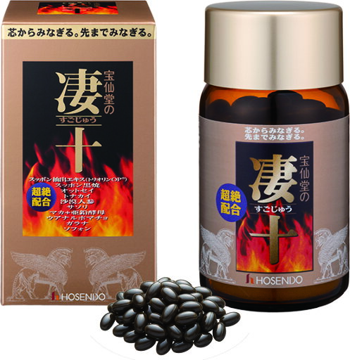 ☆12個セットで単品よりも20%お得!宝仙堂 宝仙堂の凄十(すごじゅう) 徳用ボトル 120粒×12個セット ☆12個セットで単品よりも20%お得!宝仙堂 宝仙堂の凄十(すごじゅう) 徳用ボトル 120粒×12個セット