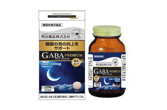 ■届出番号 E513 ■機能性関与成分 GABA ■届出表示 本品にはGABAが含まれます。 GABAには睡眠の質（眠りの深さ、すっきりとした目覚め）の改善に役立つ機能があることが報告されています。 ■1日摂取目安量 4粒が目安 ■摂取方法 就寝前に水などでお召し上がりください。 ■摂取上の注意 本品は、多量摂取により疾病が治癒したり、より健康が増進するものではありません。 1日摂取目安量をお守りください。 アレルギーのある方は原材料を確認してください。 子供の手の届かない所に保管してください。 開栓後は栓をしっかり閉めて早めにお召し上がりください。 高圧薬を使用されている方は、使用前に医師、薬剤師に相談してください。 ■栄養成分表示 【栄養成分表示】1日目安量(4粒1,320mg当たり） エネルギー 5.0kcal たんぱく質 0.25g 脂質 0.03g 炭水化物 0.92g 食塩相当量 0.018g ■機能性関与成分 GABA 100mg ■主要成分表示 グリシン 100mg L-テアニン 10mg ■原材料名 GABA（国内製造）、コーンスターチ　/　セルロース、グリシン、ステアリン酸Ca、微粒酸化ケイ素、L−テアニン、ビタミンB6 広告文責：薬のきよし（有限会社十字堂薬品） 03-3801-5106 区分：日本製・機能性表示食品 製造販売元：明治薬品株式会社　