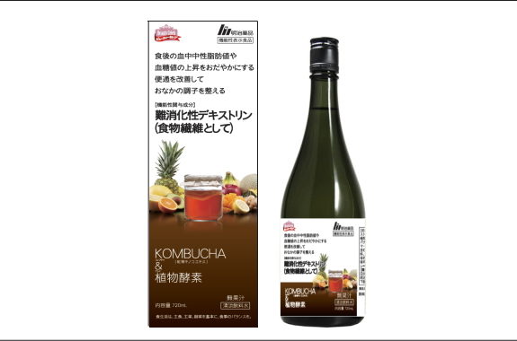 ☆6本セットで1本あたり2700円！明治薬品 KOMBUCHA（コンブチャ）&植物酵素 720ml×6本セット【機能性表示食品】