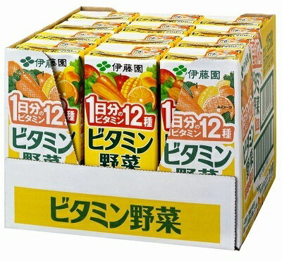 ☆24本単位でご注文ください！伊藤園 ビタミン野菜 紙パック 200ml【栄養機能食品】※沖縄・離島への発送は出来ません/ヤマト運輸での発送不可商品です