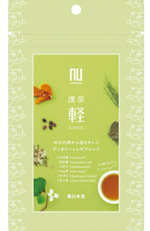 Japanese Tea - 6個セット！漢茶 軽 ハトムギブレンド 1袋 2g×6包 薬日本堂 ノンカフェイン 和漢茶 健康茶 ティーバッグ