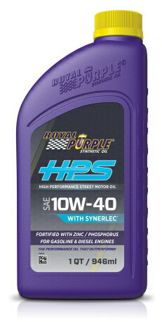 ͢ ѡץHPS 10W-40 ROYAL PURPLE SYNTHETIC OIL HPS WITH SYNERLEC ѥ󥸥󥪥 1QT0.946L