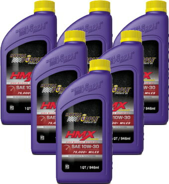 人気の 6本セットはポイント2倍 正規輸入品ロイヤルパープルhmx 10w 30royal Purple Synthetic Oil Hmx With Synerlec過走行車用エンジンオイル1qt 0 946l 6本セット 即納特典付き Salvatori Com Br