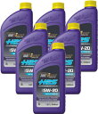 ポイント2倍！お得な6本セットです。正規輸入品 ロイヤルパープルHPS 5W-20 ROYAL PURPLE SYNTHETIC OIL HPS WITH SYNERLEC 5W-20（一般用エンジンオイル）1QT（0.946L）×6本セット