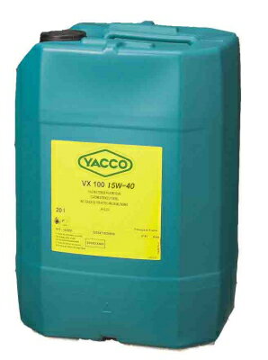 ヤッコー VX100 15W-40 YACCO VX-100 ヤッコの鉱物オイル 20L