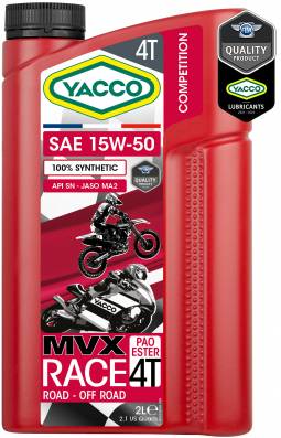 YACCO MVX RACE MOTO 4T 15W-50 bR[EMVX [X 4Xgp 15W50 bR4Xgp[XIC 2L{g