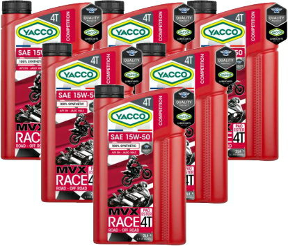 楽天ポイント10倍！ YACCO MVX RACE MOTO 4T 15W-50 お得な6本セット ヤッコー・MVX レース 4スト用 15W50 ヤッコの4スト用レースオイル 2Lボトル×6本セット