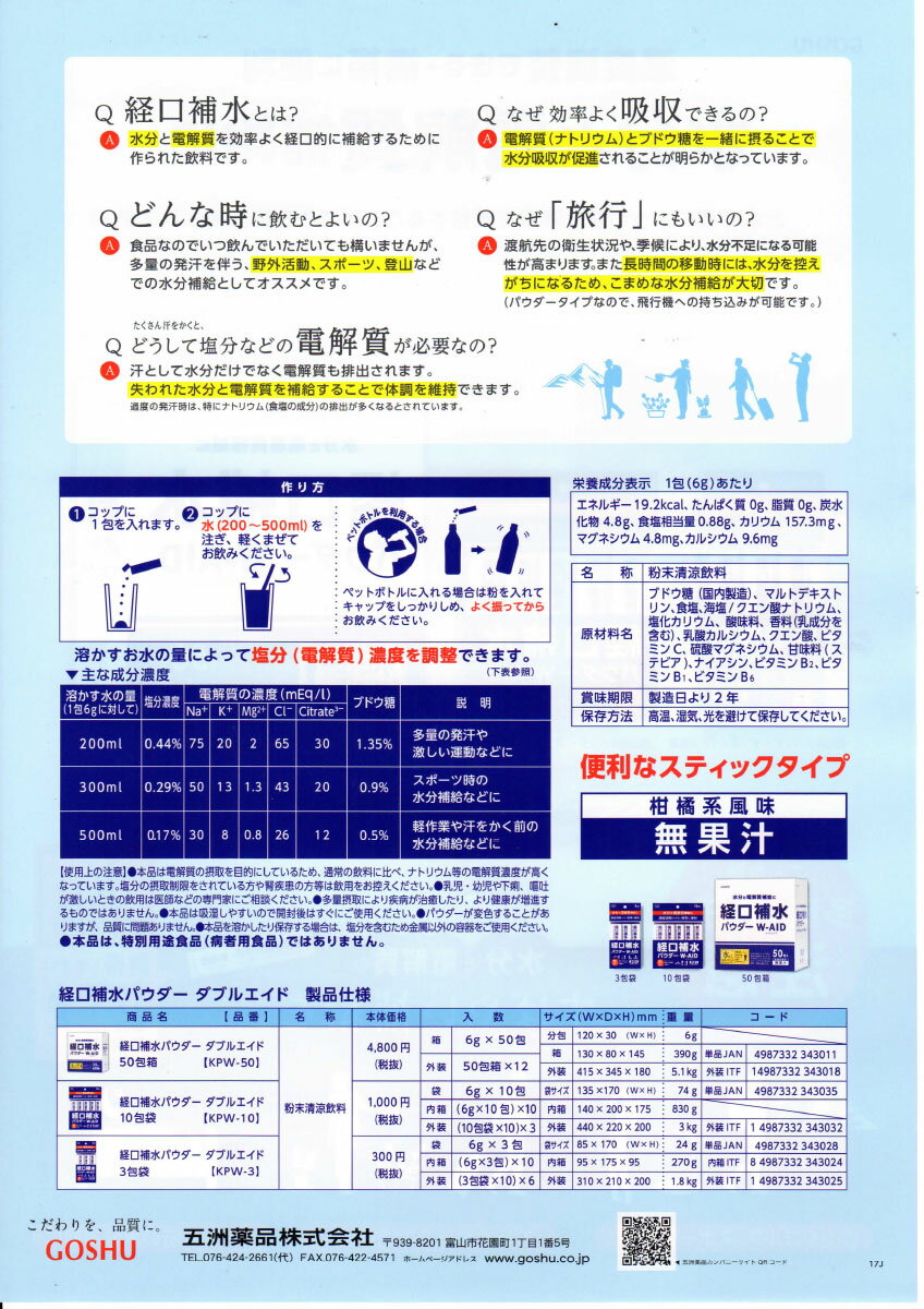 経口補水パウダー ダブルエイドの紹介画像3