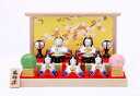 染錦華小紋飾り雛(平飾り) 薬師窯 陶器製 コンパクト おしゃれ マンション 雛人形 お雛様 節句 送料無料 かわいい おしゃれ 玄関 縁起物 出産祝 誕生日 ...
