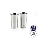 磨き屋シンジケート 一口ビール190ml 2個セット YJ1108 7017041 ヨシカワ 直営 yoshikawa 燕三条 日本製 ステンレス製 ギフト 誕...