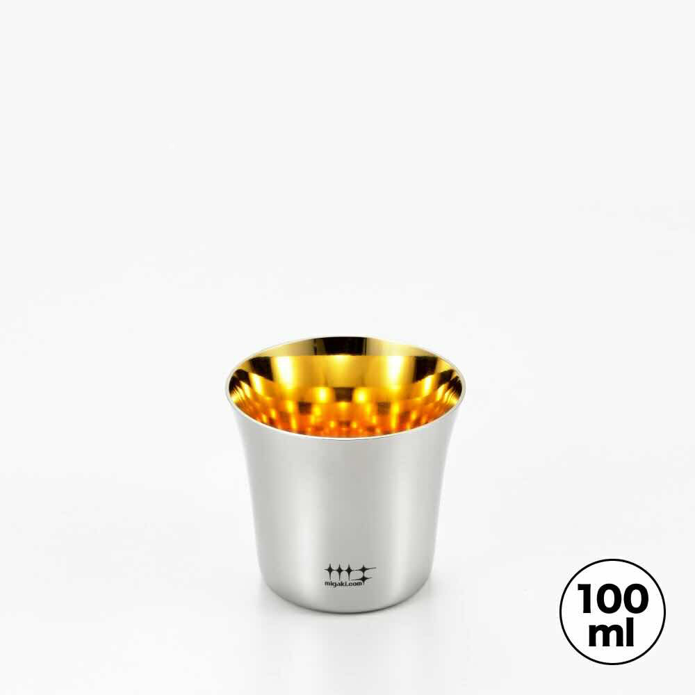 Rakuten - 磨き屋シンジケート ぐいのみ 内面金メッキ仕上げ）100ml YJ2534 7017108 ヨシカワ 直営 yoshikawa 燕三条産 日本製 ステンレス製 ギフト 誕生日 父の日 記念日 贈り物 プレゼント