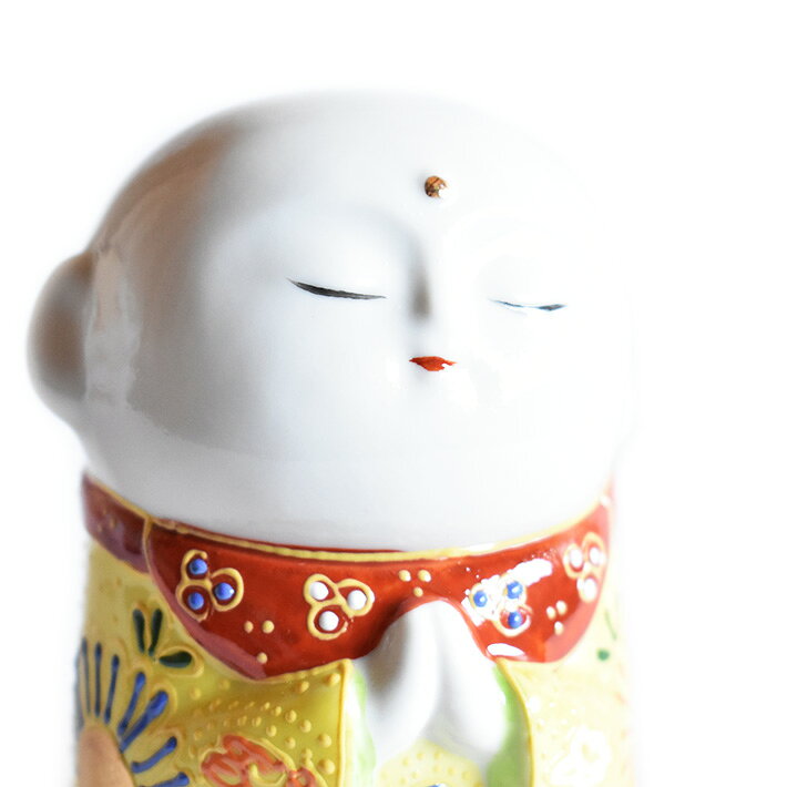 九谷焼 守苦福 お地蔵様 黄盛(高さ10cm)の紹介画像2