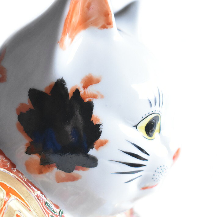 九谷焼 福助猫 オールドタイプ 置物 盛( おしゃれ 大 商売繁盛 開店祝い 猫好き 誕生日プレゼント 猫グッズ ) [2]