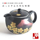 九谷焼 ポット 急須(茶こし 網付き) 桜と富士山( 陶器 妻 誕生日 プレゼント ギフト お祝い おしゃれ 人気 )