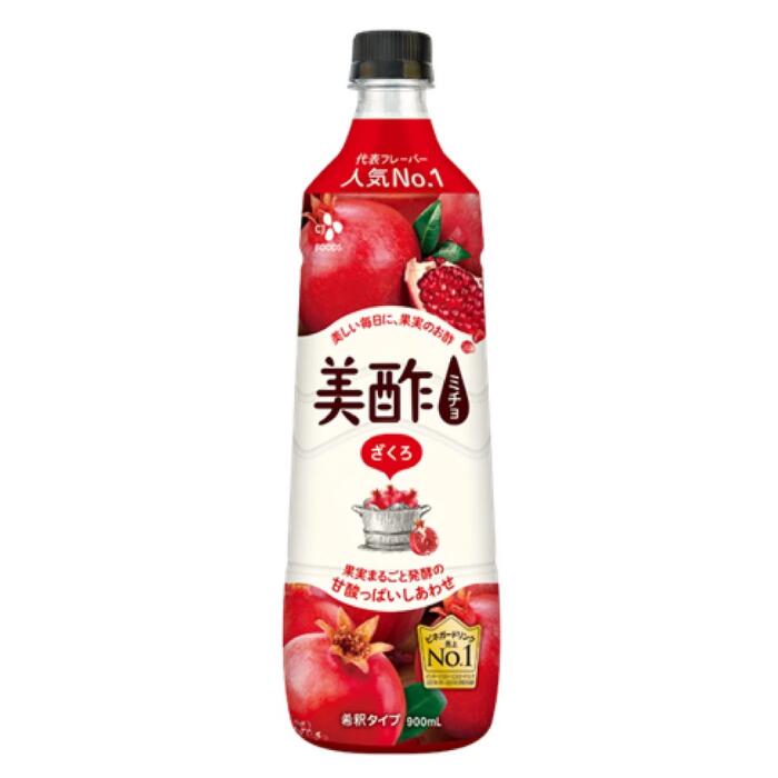 cj 美酢 ザクロ 900ml ミチョ ミチョざくろ ビネガードリンク 4倍希釈タイプ 果実まるごと発酵 お酢 酢..