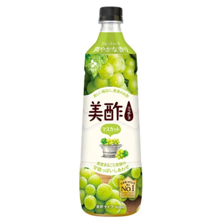 cj 美酢 マスカット 900ml ミチョ ミチョマスカット ビネガードリンク 4倍希釈タイプ 果実まるごと発酵..