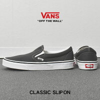 VANS スリッポン USA 企画 バンズ レディース メンズ クラシック グレー 靴 シュー...