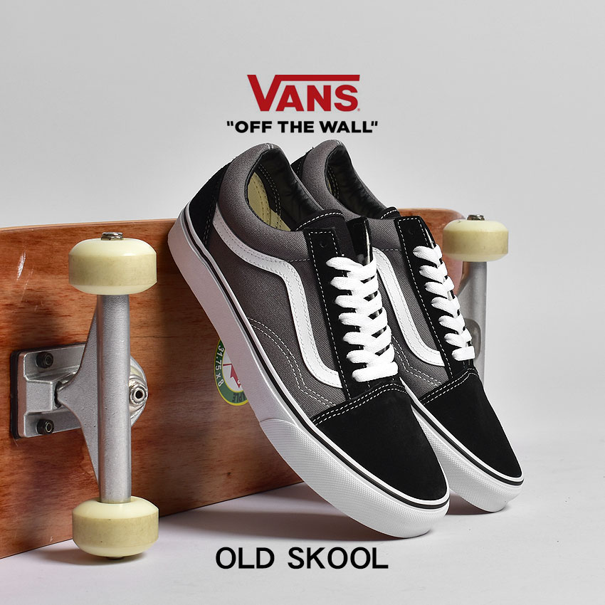 【マラソンセール開催！】 VANS スニーカー OLD SKOOL バンズ オールドスクール USA 企画 レディース メンズ ブラック グレー 黒 靴 シューズ ローカット スケーター スケート ローテク カジュアル ストリート 人気 おしゃれ 定番 シンプル ヴァンズ VN000KW6HR0