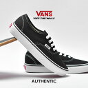 VANS スニーカー オーセンティック USA 企画 バンズ レディース メンズ ブラック ホワイト 黒 白 靴 シューズ ローカット スケーター スケート ローテク カジュアル ストリート 人気 お