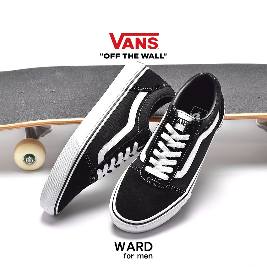 【マラソンセール開催！】 VANS スニーカー バンズ ワード メンズ USA 企画 ブラック ホワ