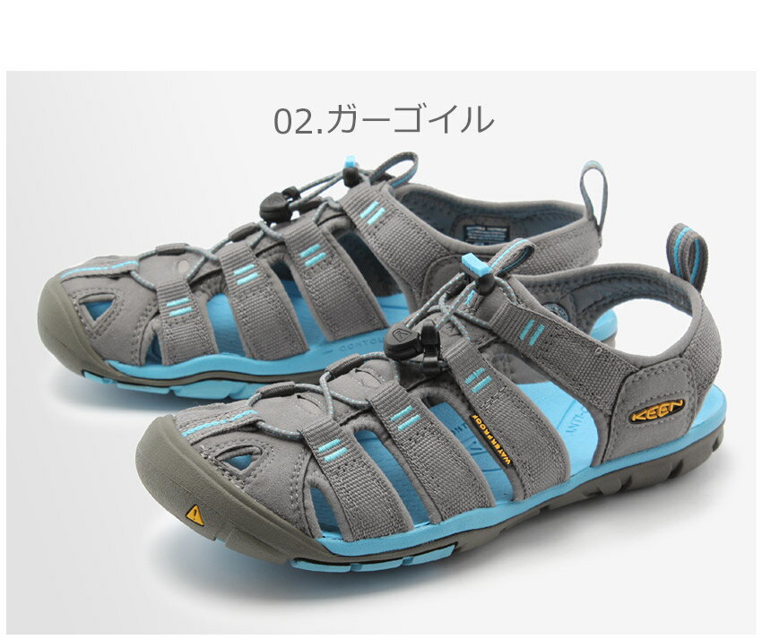 【月またぎセール開催】 KEEN キーン サンダル レディース クリアウォーター CNX ブラック ブルー ピンク グレー 黒 青 靴 シューズ スポーツサンダル キャンプ アウトドア カジュアル タウンユース シンプル スポーツ 軽量 夏 フェス レジャー 旅行 CLEAR WATER CNX