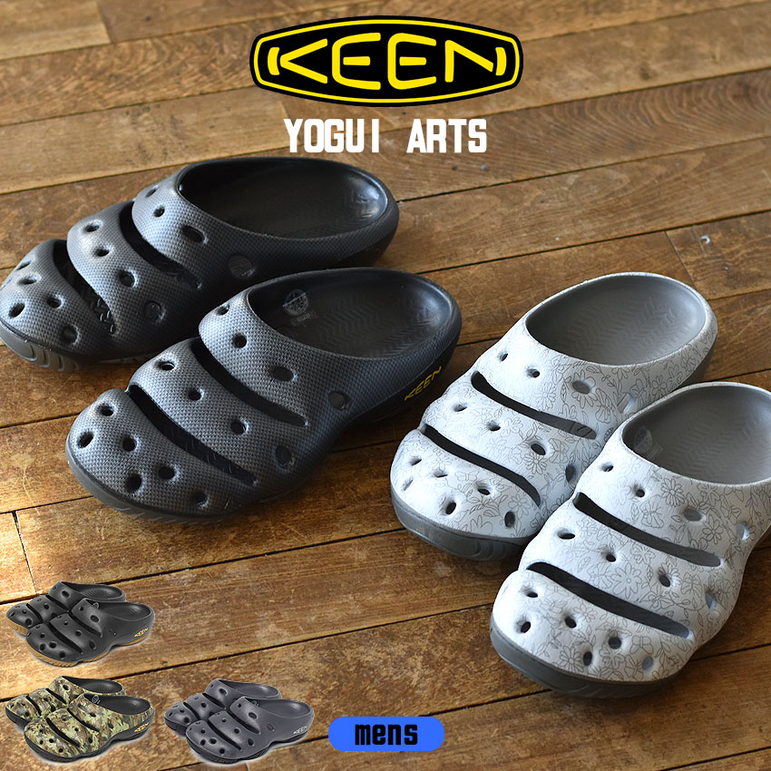 【週末セール開催 】 キーン ヨギ アーツ KEEN YOGUI ARTS メンズ サンダル ブラック シルバー 靴 シューズ アウトドア 軽量 ヨギー 1002036