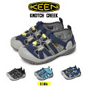 【スーパーSALE開催！】 KEEN キーン サンダル キッズ ノッチ クリーク ブルー グレー 青 靴 シューズ ジュニア 子供 スポーツサンダル アウトドアサンダル タイダイ レジャー キャンプ 海 川 山 子供 男の子 女の子 おしゃれ KNOTCH CREEK