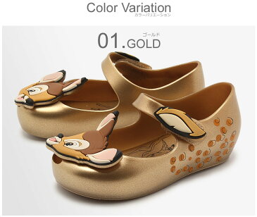ミニメリッサ MINI MELISSA ラバーシューズ ミニメリッサ ウルトラガール バンビ BB ベビー キッズ 子供 ブラック ブラウン ゴールド 黒 金 バンビ ディズニー MINI MELISSA ULTRAGIRL BAMBI BB 32367 19701 01083 01276 01003 送料無料