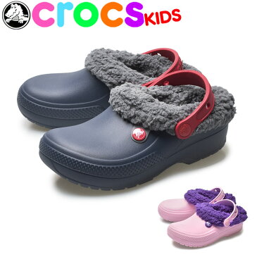 【サマーセール開催中】クロックス CROCS ブリッツェン 3 キッズ ネイビー ピンク グレー キッズ ジュニア 子供 男の子 女の子 くろっくす サンダル シューズ ボア ファー ムートン スリッパ BLITZEN III 204655 4HE 6NB