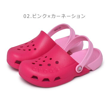 【クーポン有★オータムSALE開催】 クロックス キッズ ベビー ジュニア サンダル エレクトロ キッズ ネイビー ブルー ピンク 靴 シューズ 軽量 人気 シンプル カジュアル ビーチ 海 プール アウトドア キャンプ 海水浴 川 ビーチサンダル 公園 男の子 女の子 子ども