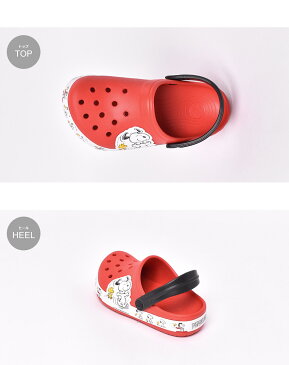 【クーポン有★オータムSALE開催】 クロックス キッズ ベビー ジュニア サンダル ファンラブ スヌーピー ウッドストック クロッグ レッド 赤 靴 シューズ 軽量 人気 シンプル 子ども カジュアル ビーチ 海 プール アウトドア レジャー海水浴 川 ビーチサンダル ゴールド