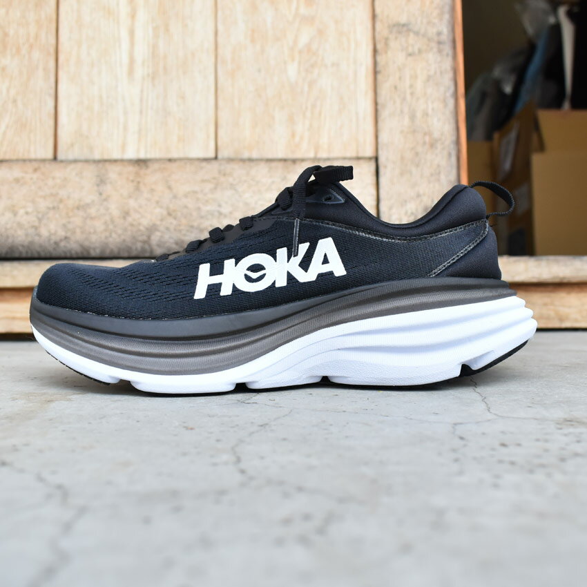 【週末セール開催！】 ホカオネオネ ボンダイ 8 HOKA ONEONE BONDI 8 メンズ シューズ ランニングシューズ ブラック 黒 ブルー 青 ロードシューズ ロードランニング 靴 2